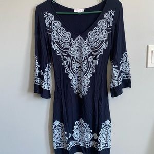 A’Gaci blue and white detailed dress